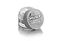 A small, clear plastic jar of Hudy Joint Grease with a grey lid, shown against a white background.