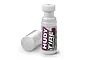 A bottle of Hudy Tyre Gripper Red 50ml tire additive with its white cap removed and placed beside it on a white background.