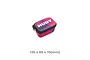 A small red and black Hudy branded hard case for RC accessories, shown from a high angle against a white background.