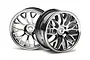 HPI 1.9" (1mm Off-Set) Mesh Chrome Rims 2Pcs 3712