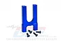 GPM Blue Aluminium Front Centre Diff Mount MAK017AN-B