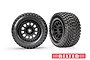 Traxxas 1/5 Gravix Belted Tyres On Black Race Rims - 2Pcs 7862