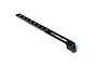 A black Koswork droop and shock length gauge tool for RC cars, featuring white measurement markings from 60mm to 130mm on a white background.