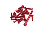 Yeah Racing Sanwa M17 Red Aluminium Complete Screw Set YA-0733RD