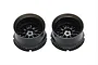 Two black Pandora RC RWB M-1 display rims for RC cars, featuring a deep-dish multi-spoke design against a white background.
