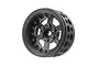 A Boom Racing 1.9 inch ProBuild beadlock rim featuring a black outer ring and a carbon fibre spoke center with multiple hex screws.