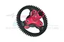 GPM Medium Carbon Steel 55T 32dp/0.8Mod Spur Gear w/ Red Aluminium Slipper Eliminator MAVE055TS-R