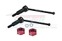 GPM Carbon Steel Front CVD Driveshafts 2Pcs w/ Aluminium Wheel Hexes MGG048FS-R