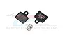 GPM Black Aluminium & Inlaid Friction Material Front Brake Pads 2Pcs MX035/SPN-BK