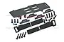 GPM Black Aluminium Large Battery Tray w ESC & Receiver Mount LMTM0126A-BK