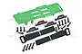 GPM Green Aluminium Large Battery Tray w ESC & Receiver Mount LMTM0126A-G