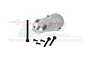GPM Racing silver aluminium centre gearbox housing with included black mounting screws on a white background.