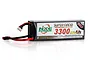 NXE Power 3300mAh 30C 3S LiPo battery in a black hard case with Deans connector and balance plug.