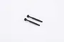 Two black metal front driveshafts for an FMS RC vehicle, shown against a plain white background.