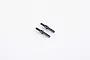Two black metal portal wheel axles for FMS RC vehicles, shown against a plain white background.