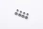 A set of eight small metal gears for an RC portal axle, arranged in two rows on a white background.