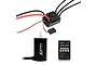 ZTW Beast G2 120A ESC, brushless motor, and programming card on a white background.