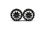 Yeah Racing 1.55" Black Aluminium CNC Machined 10 Spoke Beadlock Rims 2Pcs WL-0176BK