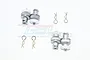 GPM Aluminium Magnetic Body Mount Kit - Grey Silver TRX4T201FRA-GS
