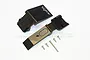 GPM Black Aluminium Front Skid Plate 2Pcs ER331F-BK