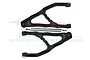 GPM Black Aluminium Rear Upper Suspension Arms 2Pcs w/ Pins ER057-BK