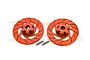 GPM Orange Aluminium +3mm Brake Disc Wheel Hex 2Pcs UDR010D+3MM-OR