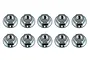 Team Associated Silver Steel 4mm Flanged Serrated Nuts 12Pcs 91826