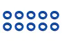 Team Associated Blue Aluminium 3x5.5x1mm Ball Stud Washers 10Pcs 31382