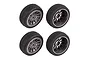Team Associated 1.9" Apex2 Tyres on Grey Rims - Glued Wheels 2Pcs 31909