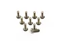 Yeah Racing Titanium 3x10mm Fine Thread Button Head Screws 10Pcs BHF-310