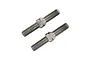 Two Yeah Racing 64 Titanium 3x18mm turnbuckles shown against a white background.