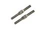 Two Yeah Racing 64 Titanium 3x28mm turnbuckles shown against a white background.
