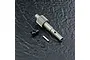 MST aluminium 20T main shaft gear with included screws, washers, and a pin on a textured black surface.