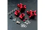 MST Red Aluminium Rear Hub Set 210620R