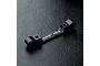A black anodized aluminium MST suspension pin mount with +0.5 engraved on the top surface, set against a textured black background.