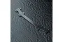 A flat carbon fibre crossbar component with mounting holes at each end, designed for an RC car body mount system.