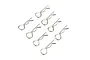 HSP 1mm Silver Body Pins 8Pcs 02053
