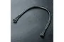 A black 200mm sensor cable for RC motors with 6-pin connectors on both ends, laid out on a textured black surface.