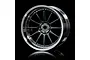 MST 1.9" S-SBK 21 Off-Set Changeable Silver/Silver Black Rims 4Pcs 832105SBK