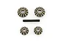 HSP differential gear set including two large bevel gears, two small bevel gears, and a central metal pin on a white background.