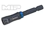 MIP 7.0mm G2 Speed Tip Nut Driver bit with a black finish, blue anodized ring, and laser-etched branding on a white background.