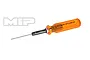 MIP .050 inch G2 hex driver with a translucent orange handle and black metal shaft against a white background.