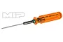 MIP 5/64 inch G2 hex driver with a translucent orange handle and black metal shaft, isolated on a white background.