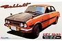 Box art for a Fujimi 1/24 scale Isuzu Bellett model kit featuring an orange and black vintage car.