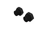 Two black aluminium 17mm wheel hexes for ARRMA RC vehicles, shown against a plain white background.