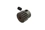 ARRMA 19T steel pinion gear with a set screw, shown against a plain white background.