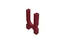 A red anodized aluminium centre differential mount for an ARRMA RC vehicle, shown against a plain white background.