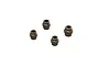 Four ARRMA steel pivot balls arranged in a square formation against a white background.