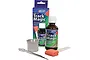 Deluxe Materials Track Magic cleaning kit including a 50ml bottle, applicator, sponge, and measuring cup in its original packaging.