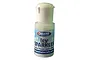 A small plastic bottle of Deluxe Materials Icy Sparkles, used for creating frozen snow effects in model building.